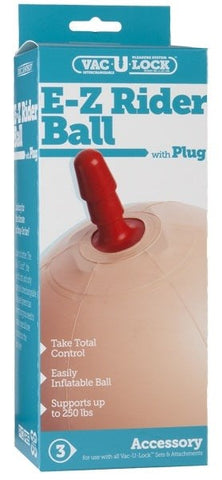 E-Z Rider Ball With Vac-U-Lock Plug - Strap On Sextoys