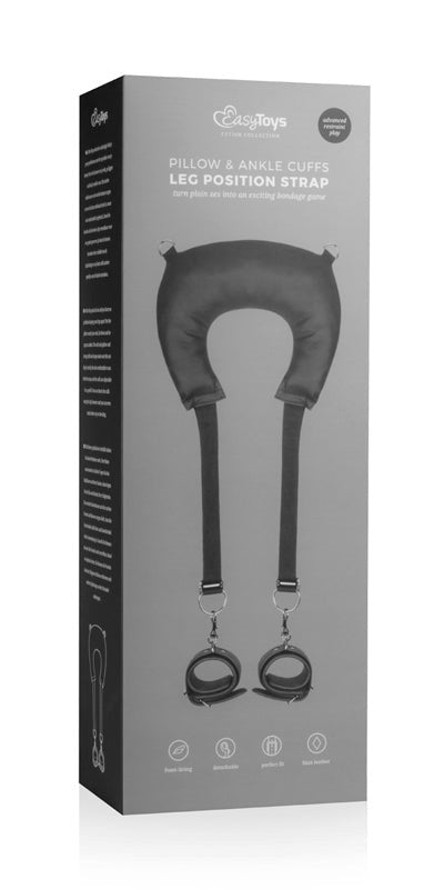 Easytoys Fetish Pillow and Ankle Cuffs Leg Position Strap - Cuffs and Restraints