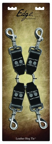 Edge Leather 4 Point Hog Tie BDSM Restraints - Cuffs and Restraints