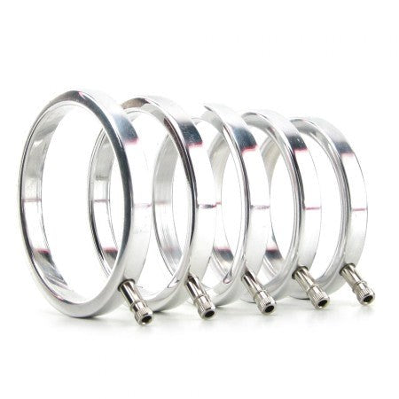 ElectraStim Electro Metal Cock Rings Set of 5 - Electro Sex
