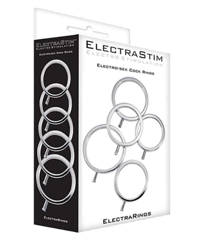 ElectraStim Electro Metal Cock Rings Set of 5 - Electro Sex