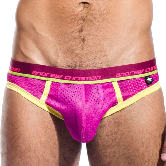Electric Air Jock With Show-It Tech - Magenta - Jocks and G-Strings