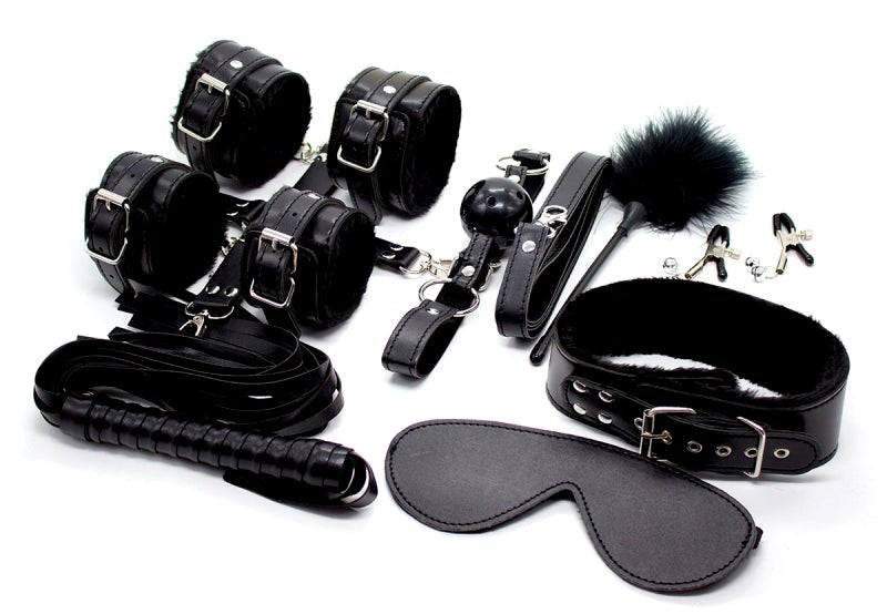 Elegance 11 Piece Bondage Kit - - Bondage Kits