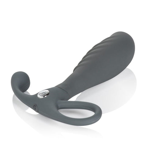 California Exotics Embrace Tapered Prostate Probe Grey - Prostate Toys