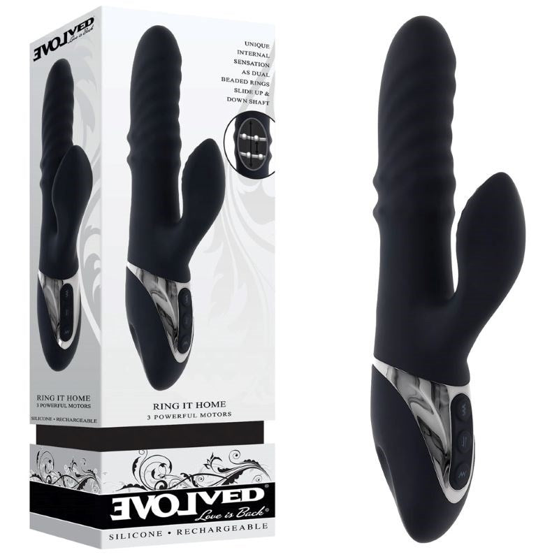 Evolved Ecstasy Ring - Unleash Pleasure with Dual Vibration - Rabbit Vibrators