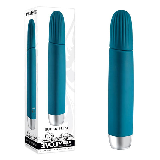 Evolved Super Slim Blue Vibrator - Powerful and Elegant Pleasure - Bullet Vibrators