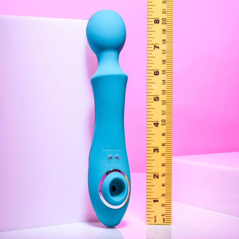 Evolved Wanderful Sucker - Dual Sensation Massage Wand - Body Wands