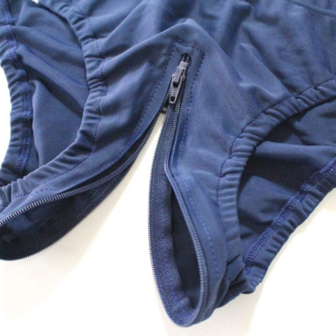 EXECUTE Dual-Zip Microfiber Bloomer - Luxe Lingerie Upgrade - Her Fetish
