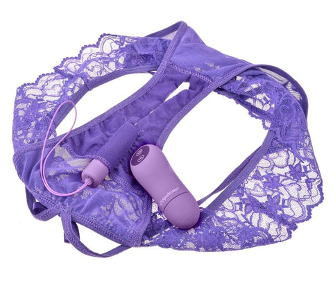 Fantasy for Her Crotchless Panty Thrill-Her Vibrator - Remote Control Vibrators