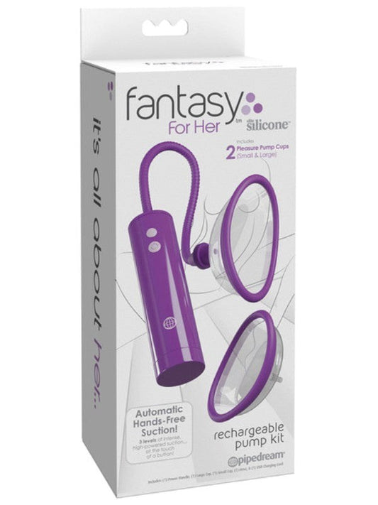 Fantasy For Her Rechargeable Pleasure Pump Kit - Pussy And Clit Toys