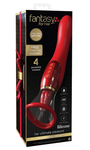 Fantasy for Her Ultimate Pleasure 24K Gold Edition Vibrator - Clit Ticklers and Pulsators