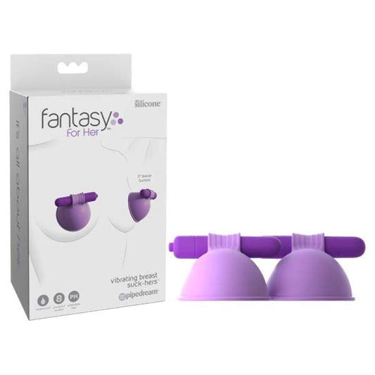Fantasy For Her Vibrating Breast Suck-Hers Clamps - Nipple and Clit Clamps