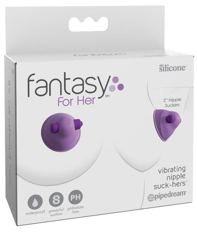 Fantasy for Her Vibrating Nipple Suck-Hers Clamps - Nipple and Clit Clamps