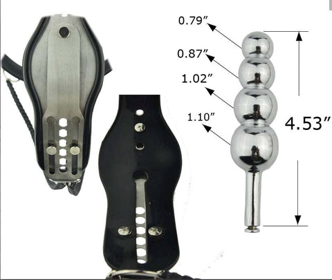 Female Steel Chastity Belt & Plug - Her Fetish
