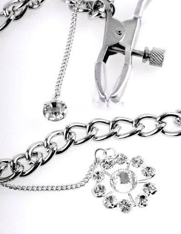 Fetish Fantasy Womens Crystal Nipple Clamps - Nipple and Clit Clamps