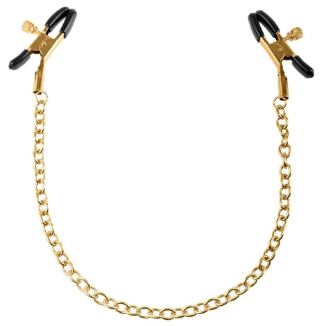 Fetish Fantasy Gold Chain Womens Nipple Clamps - Nipple and Clit Clamps