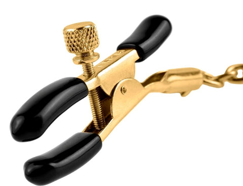 Fetish Fantasy Gold Chain Womens Nipple Clamps - Nipple and Clit Clamps