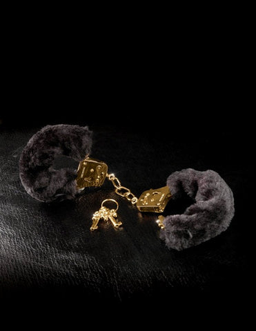 Fetish Fantasy Gold Deluxe Furry Bondage Cuffs - Cuffs and Restraints