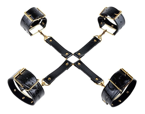 Pipedream Fetish Fantasy Gold Fantasy BDSM Play Hogtie - Cuffs and Restraints