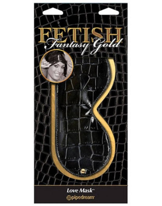 Pipedream Fetish Fantasy Gold BDSM Play Love Mask - Masks And Blindfolds