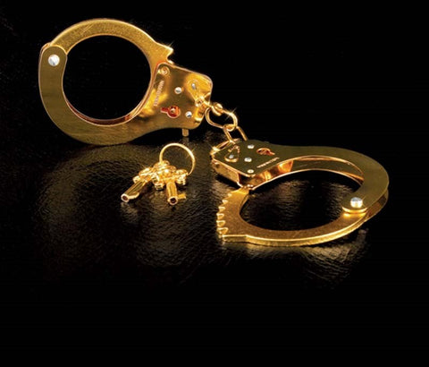 Fetish Fantasy Gold Metal Bondage Cuffs Gold - Cuffs and Restraints