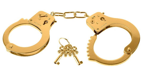 Fetish Fantasy Gold Metal Bondage Cuffs Gold - Cuffs and Restraints