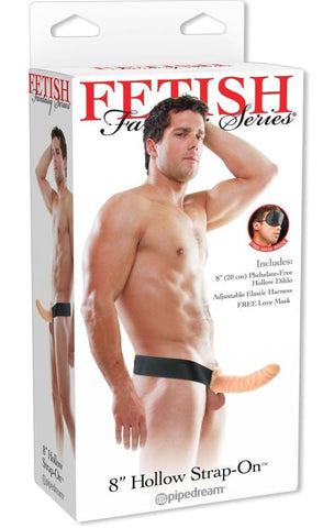 Fetish Fantasy Hollow 8 Inch Strap-On Realistic Dildo - Strap On Sextoys