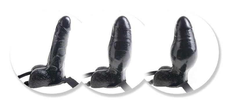 Fetish Fantasy Inflatable Vibrating 6 inch Strap-On - - Strap On Sextoys