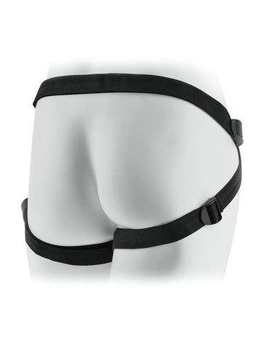 Fetish Fantasy Leather Lovers Strap On Harness Black - Strap On Sextoys