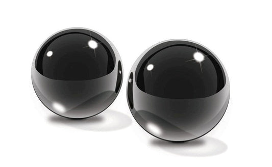 Fetish Fantasy Limited Edition Black Glass Ben Wa Balls - Love Eggs and Kegel Exercisers