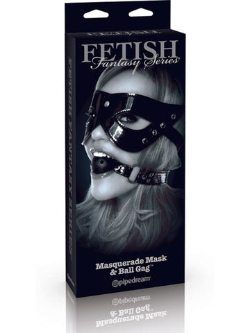 Fetish Fantasy Limited Edition Masquerade Mask and Ball Gag - Masks And Blindfolds