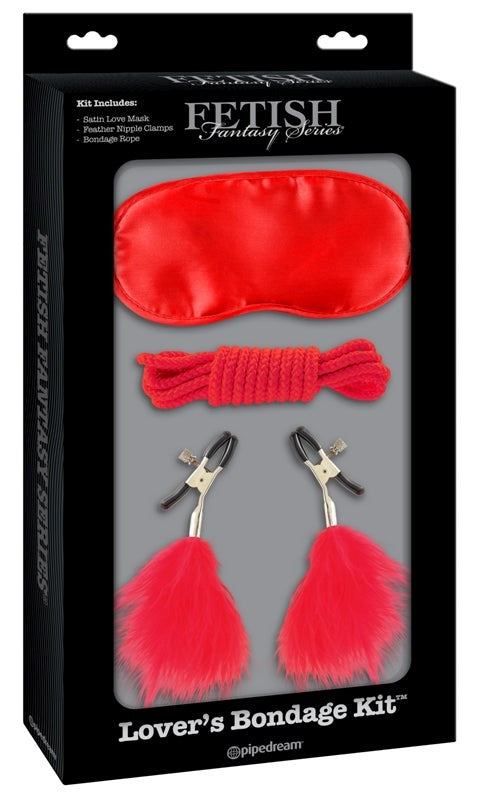 Fetish Fantasy Lovers Bondage Play Sex Kit Red - Bondage Kits