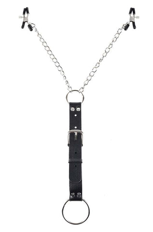 Fetish Fantasy Series Nipple Clamps and Cock Ring Set - Nipple and Clit Clamps