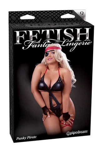 Fetish Fantasy Lingerie Punky Pirate Costume Queen - Babydolls and Chemises