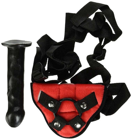 Fetish Fantasy Vibrating Strap-On Sex Toy Set Red - Strap On Sextoys
