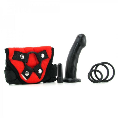 Fetish Fantasy Vibrating Strap-On Sex Toy Set Red - Strap On Sextoys