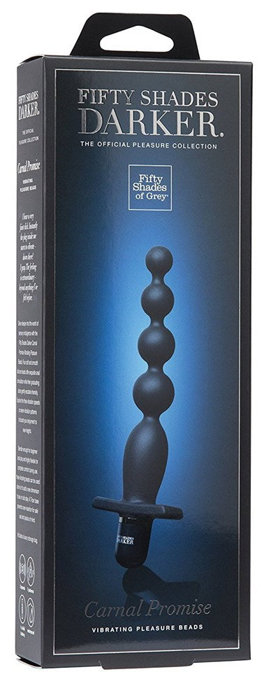 Fifty Shades Darker Carnal Promise Vibrating Anal Beads - - Anal Beads and Balls