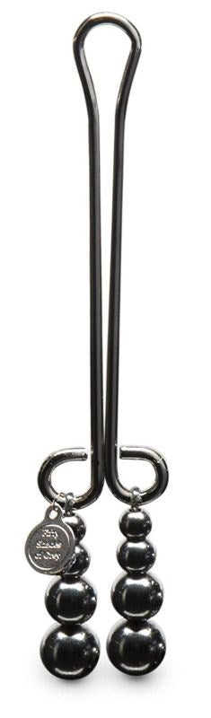 Fifty Shades Darker Just Sensation Beaded Clitoral Clamp - Nipple and Clit Clamps