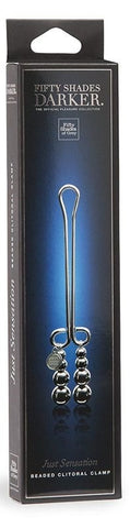 Fifty Shades Darker Just Sensation Beaded Clitoral Clamp - Nipple and Clit Clamps