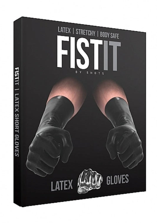 Fist-It Latex Short Gloves - Wigs and Gloves