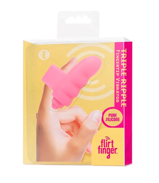 Flirt Finger Triple Ripple - - Finger and Tongue Vibrators