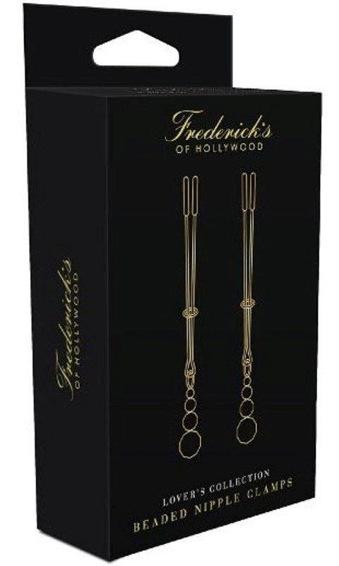 Fredericks of Hollywood Lovers Collection Beaded Nipple Clamps - Nipple and Clit Clamps