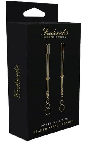 Fredericks of Hollywood Lovers Collection Beaded Nipple Clamps - Nipple and Clit Clamps