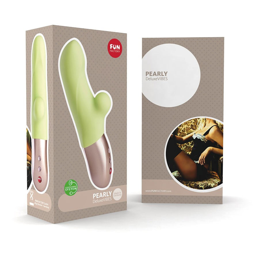 Fun Factory Pearly Vibrator in Candy Green - Rabbit Vibrators