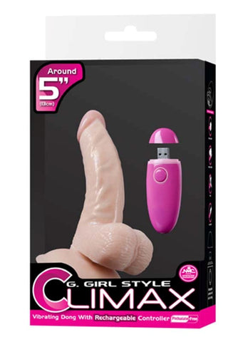 G-Girl Style Climax 5 Vibrating Dong Version 2 - Realistic Dildos
