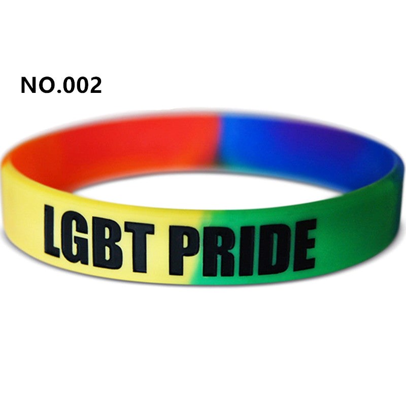 Gay Pride Silicone Bracelet - - Party Gifts and Novelties