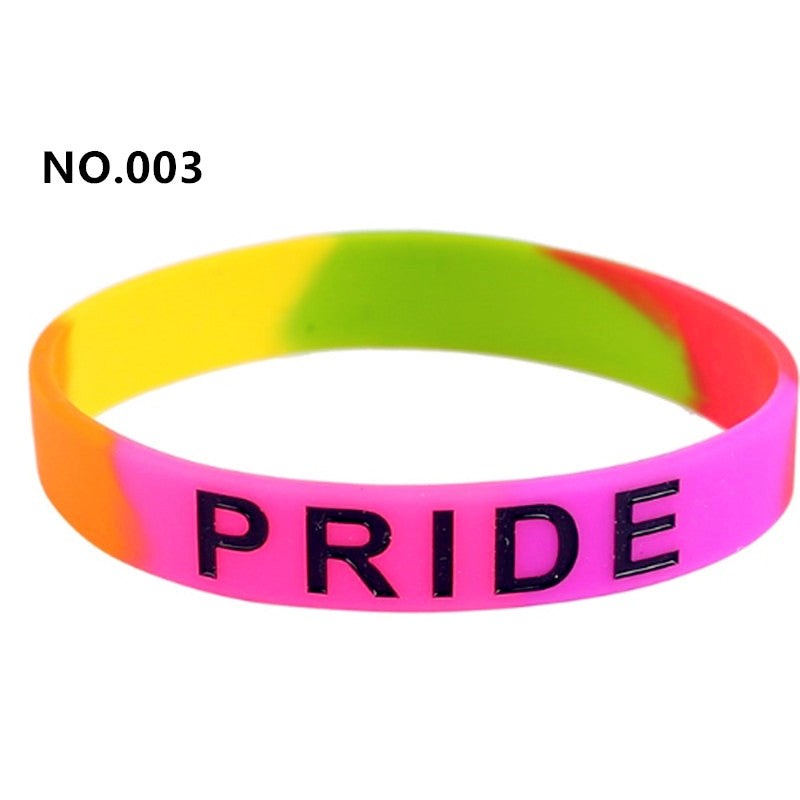 Gay Pride Silicone Bracelet - - Party Gifts and Novelties