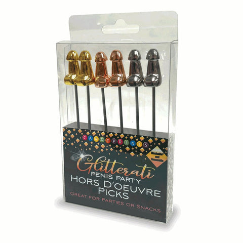 Sparkling Appetizer Picks - Glitterati Hors d'Oeuvre Delight - Bachelorette and Bucks