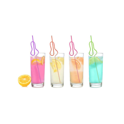 Glittering Hen's Party Silly Straws - Set of 8 - Bachelorette and Bucks