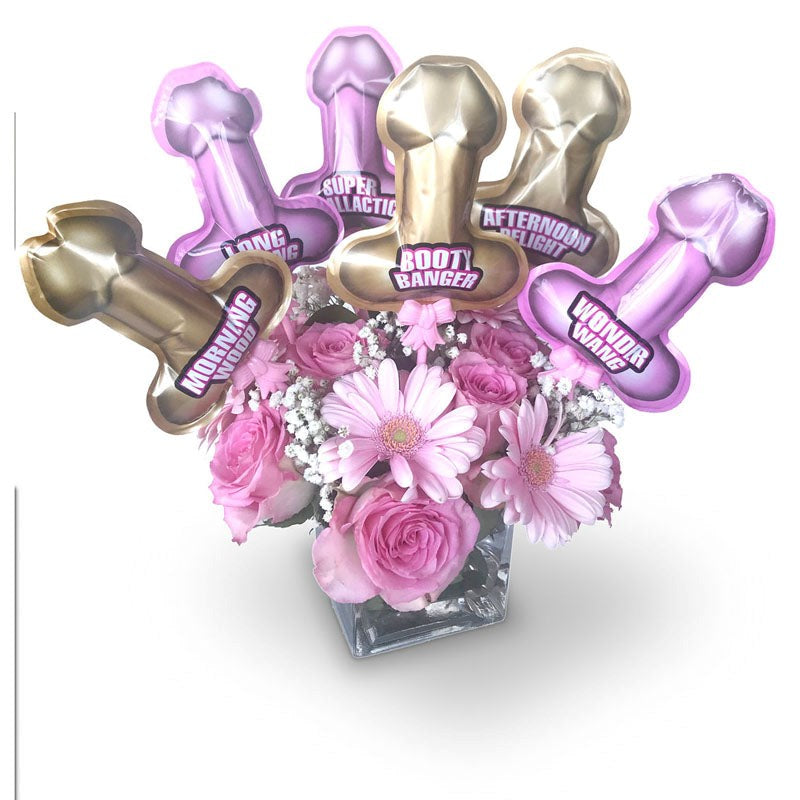 Little Genie's Glittering Penis Balloons - 6 Pack - Bachelorette and Bucks